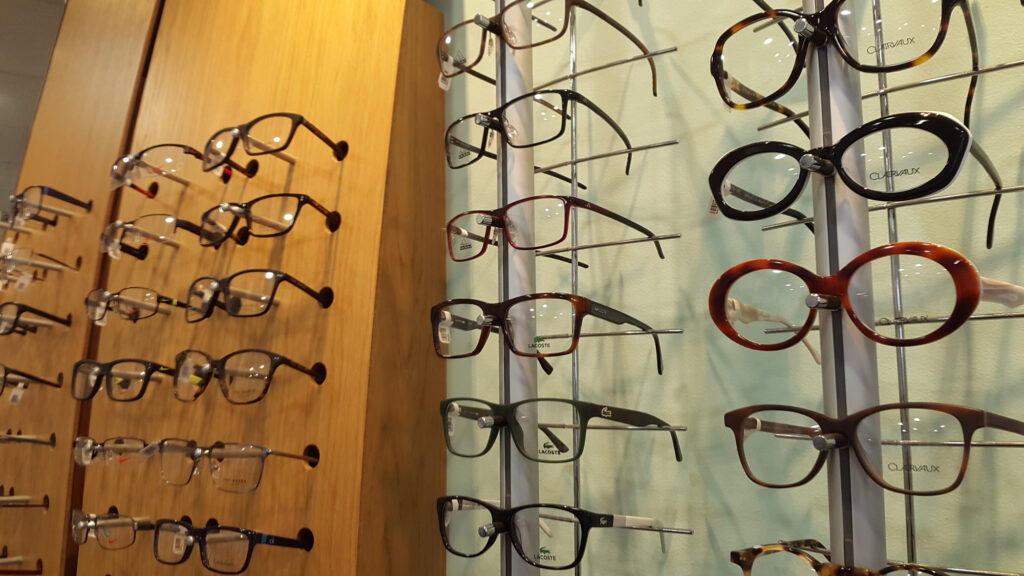 Retro spectacle frames available in Derby